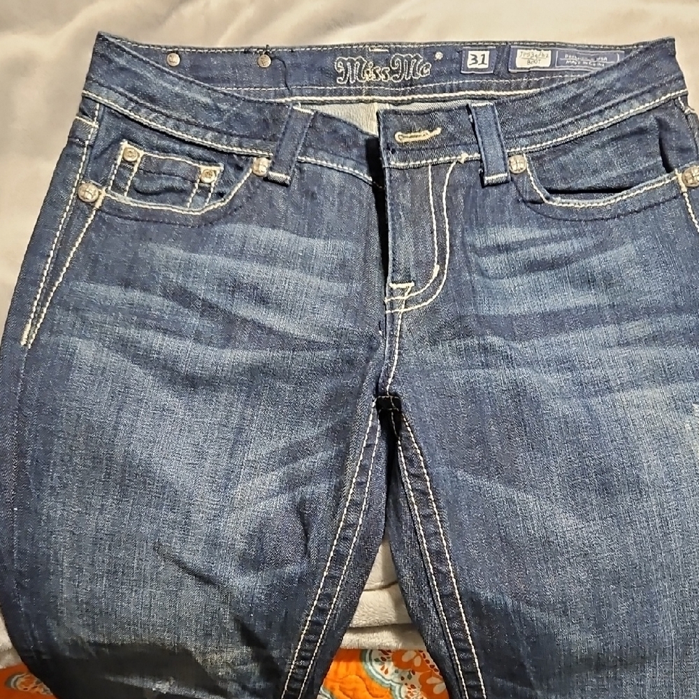 Miss Me Blue Boot Cut Jeans with Classic Style